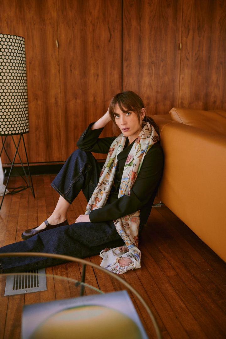 Cornucopia Ivory Scarf