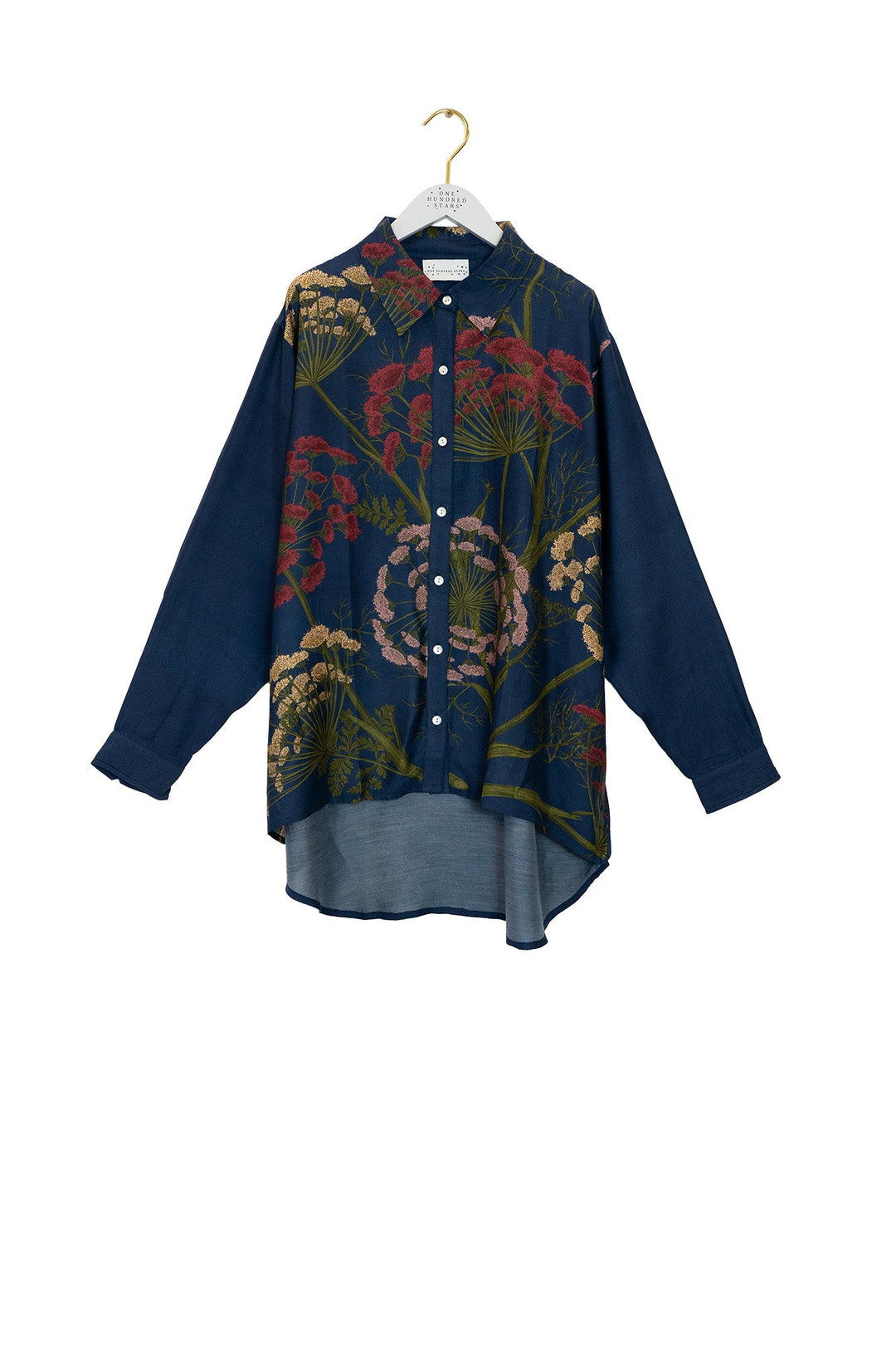 Parsley Seed Navy Oversized Shirt