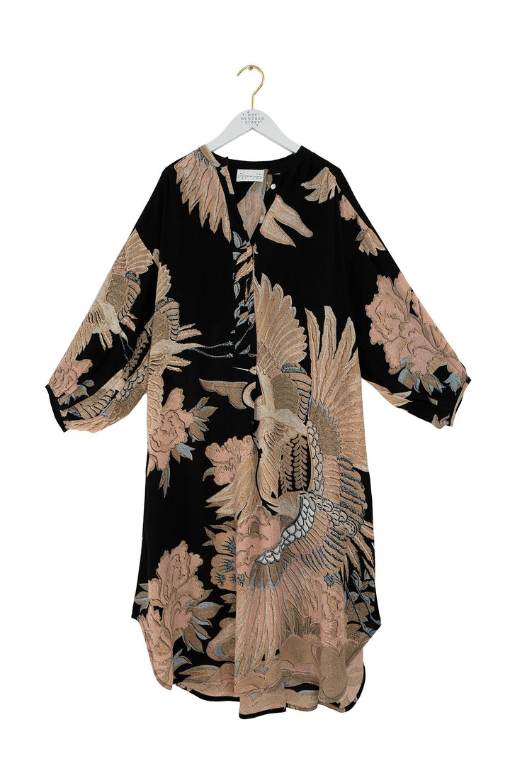 Crane Black Crepe Darcy Dress