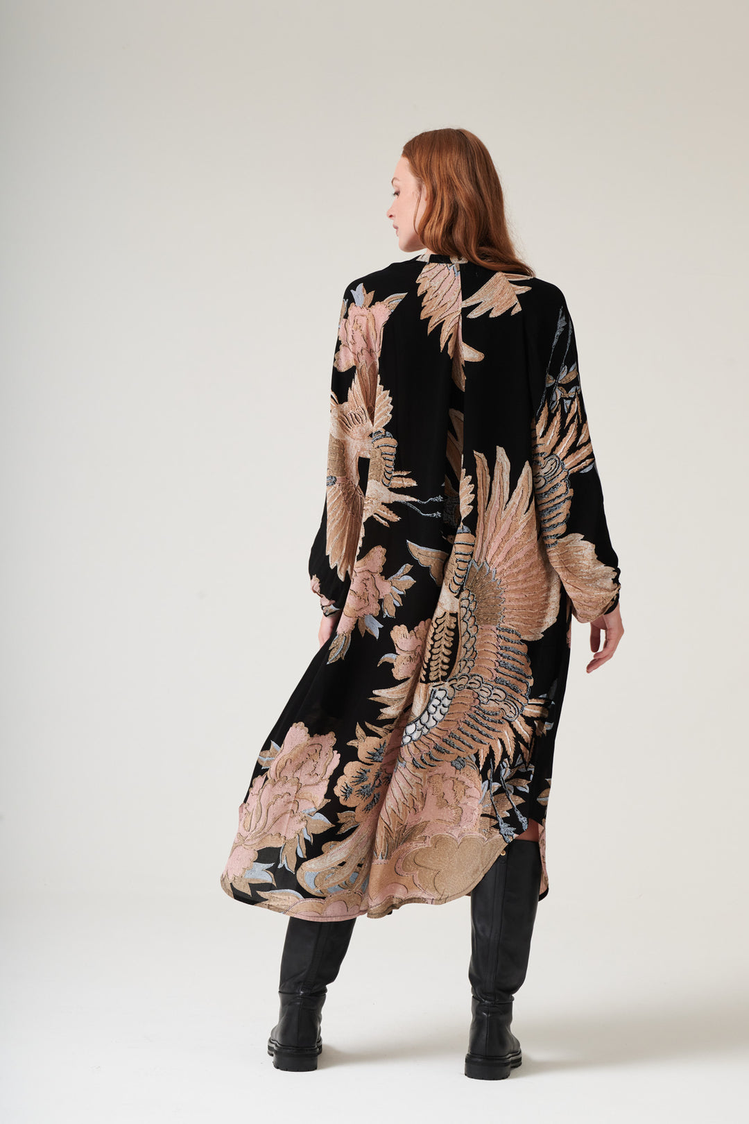 Crane Black Crepe Darcy Dress