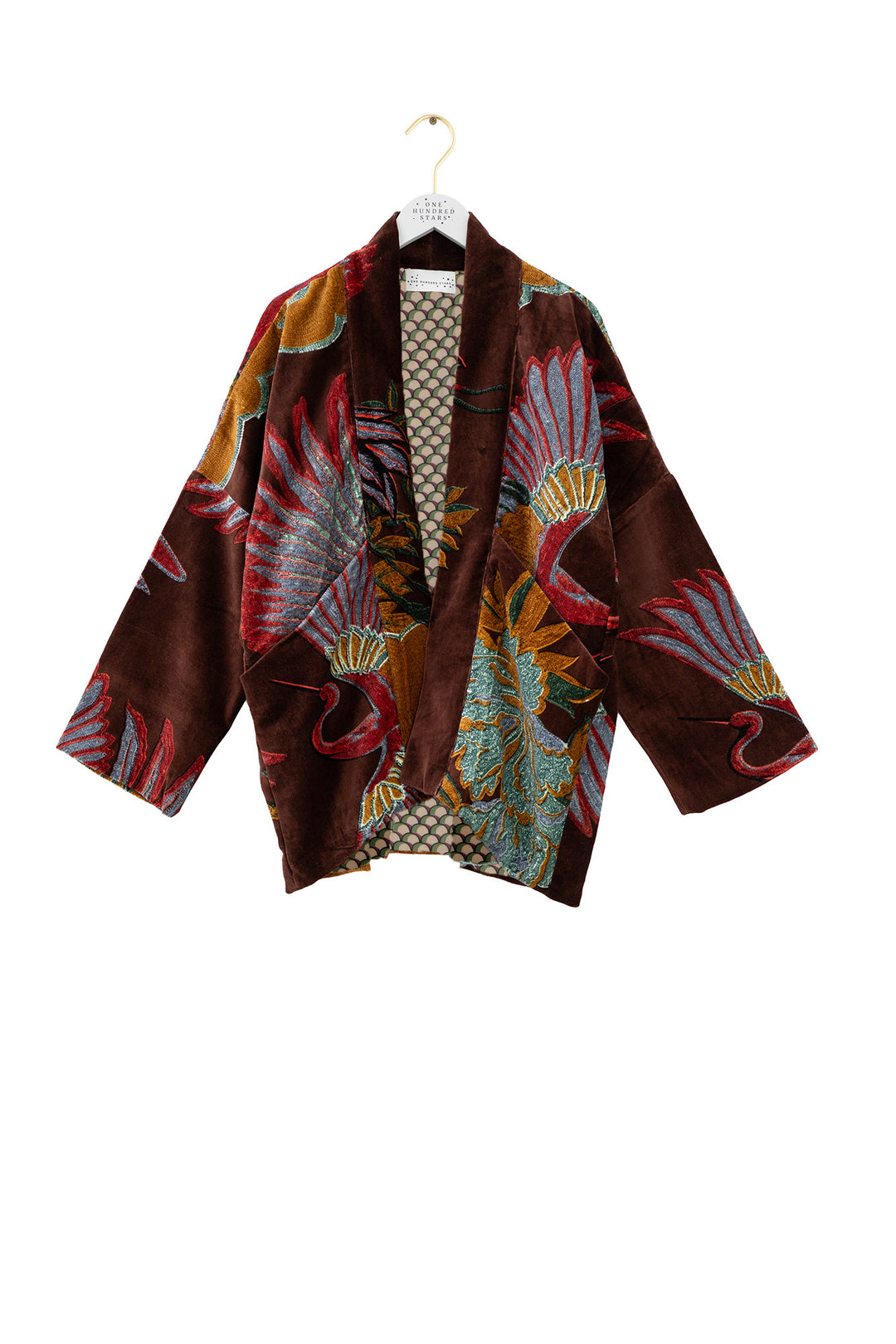 Crane Brown Velvet Pocket Jacket