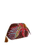 Crane Brown Velvet Pouch