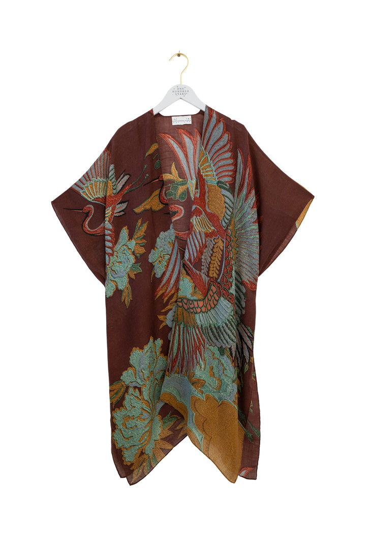 Crane Brown Wool Throwover