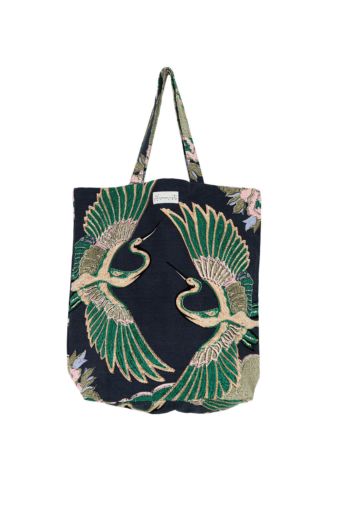 Crane Emerald Canvas Bag