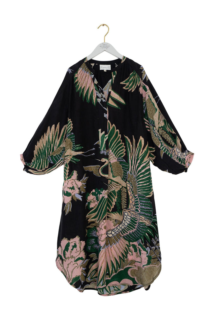 Crane Emerald Crepe Darcy Dress