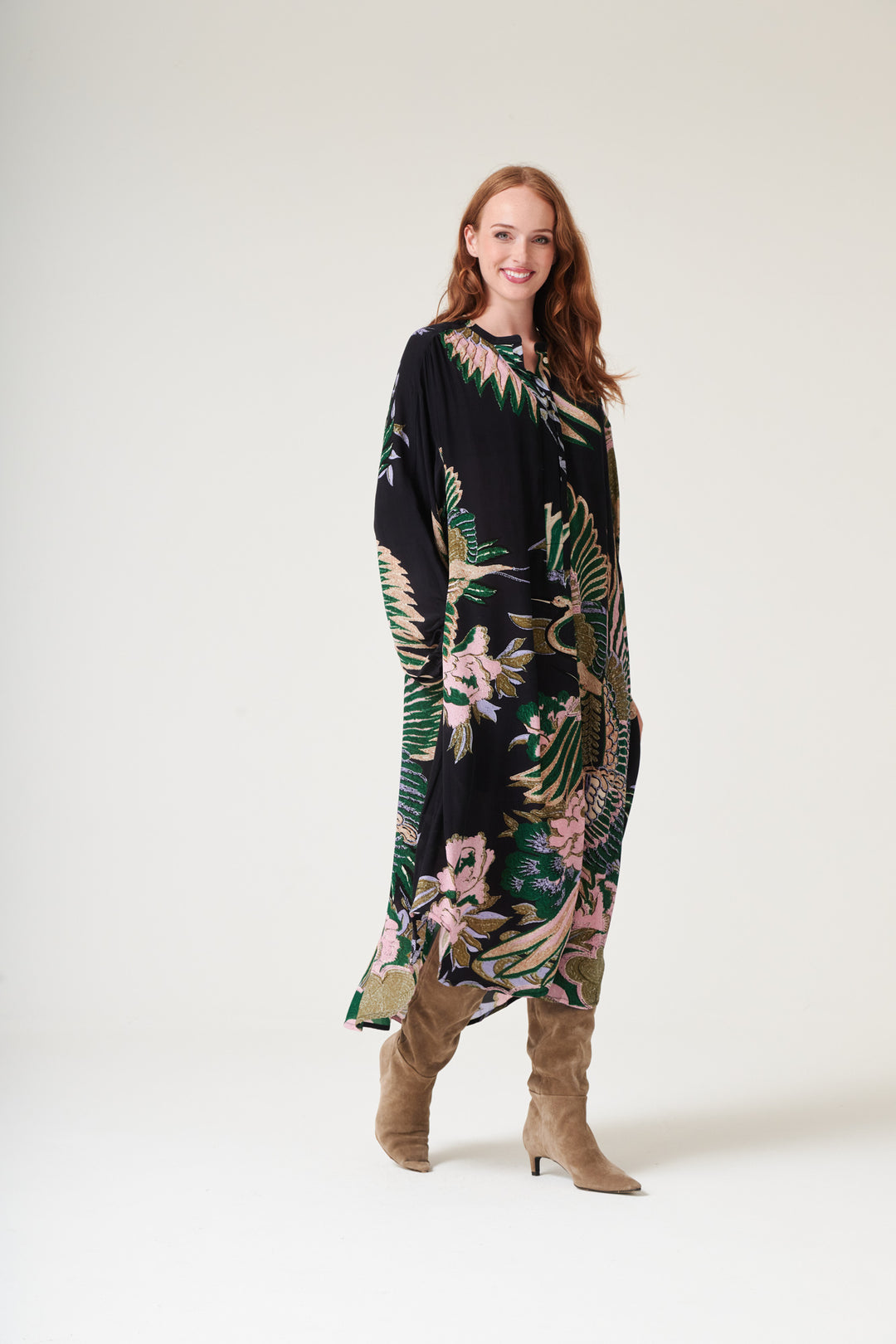 Crane Emerald Crepe Darcy Dress