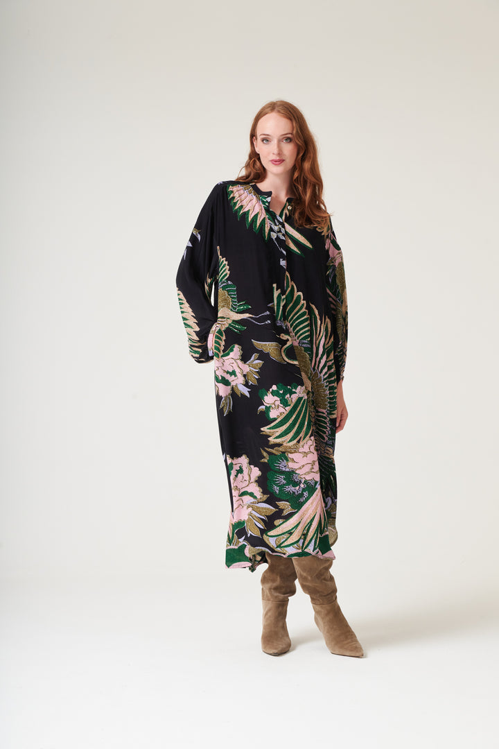 Crane Emerald Crepe Darcy Dress
