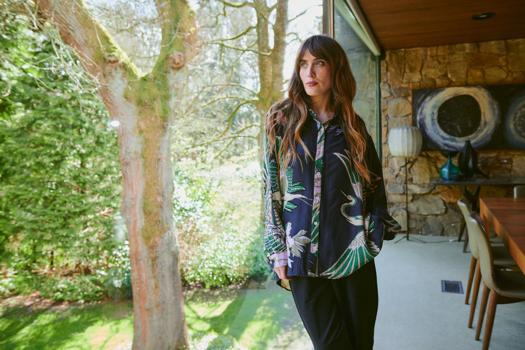 Crane Emerald Oversized Shirt