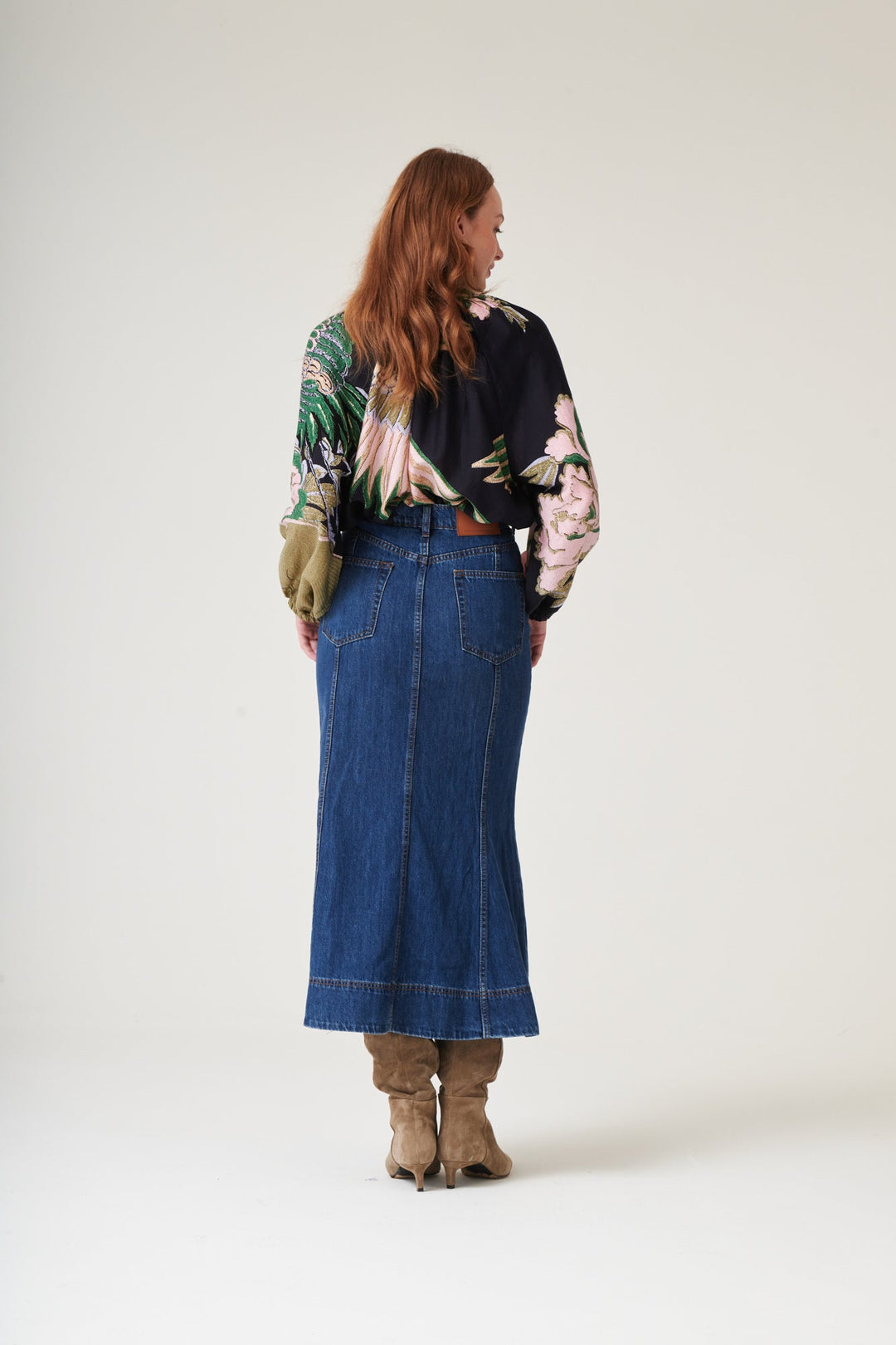 Crane Emerald PussyBow Blouse