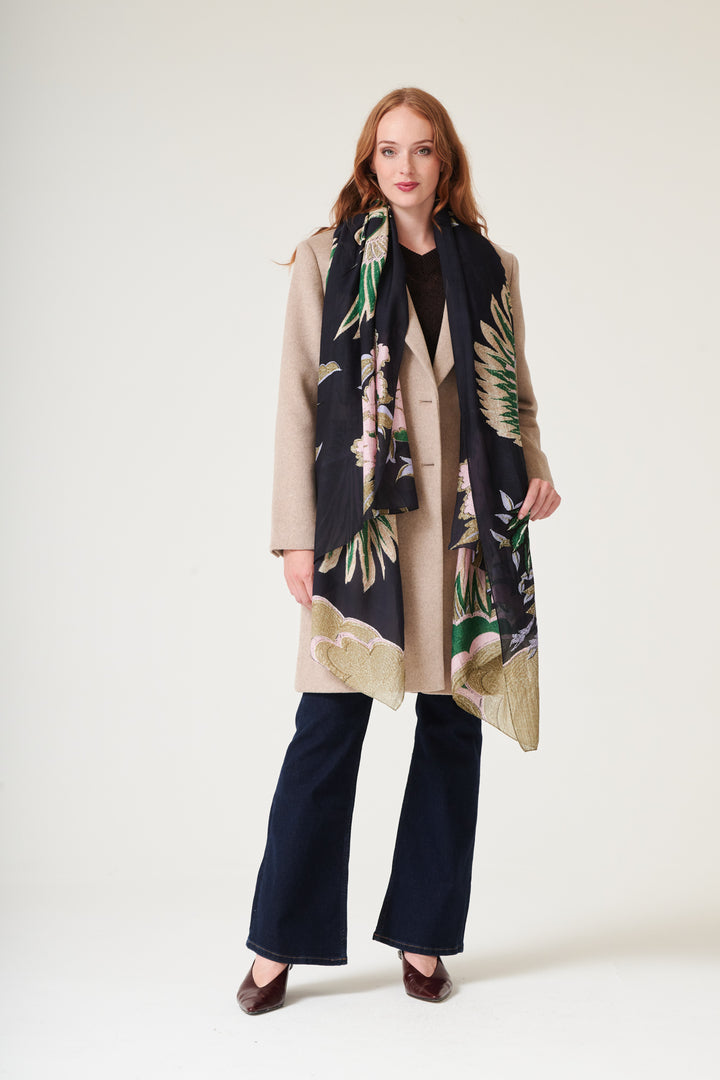 Crane Emerald Scarf