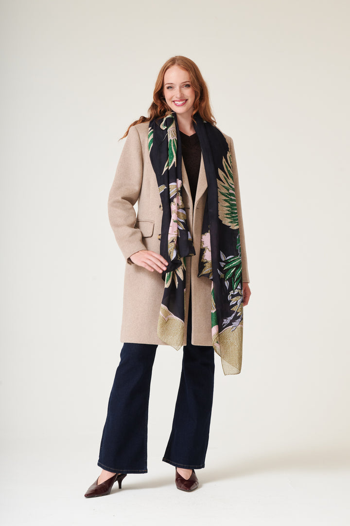 Crane Emerald Scarf
