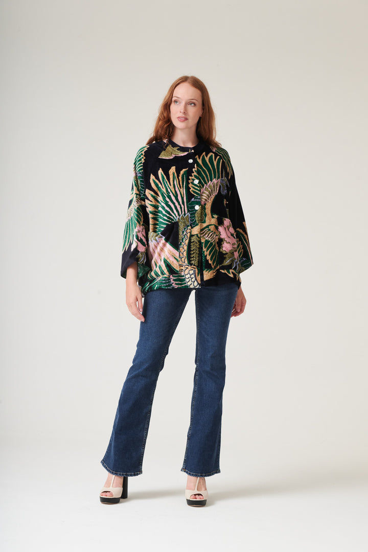 Crane Emerald Velvet Jacket