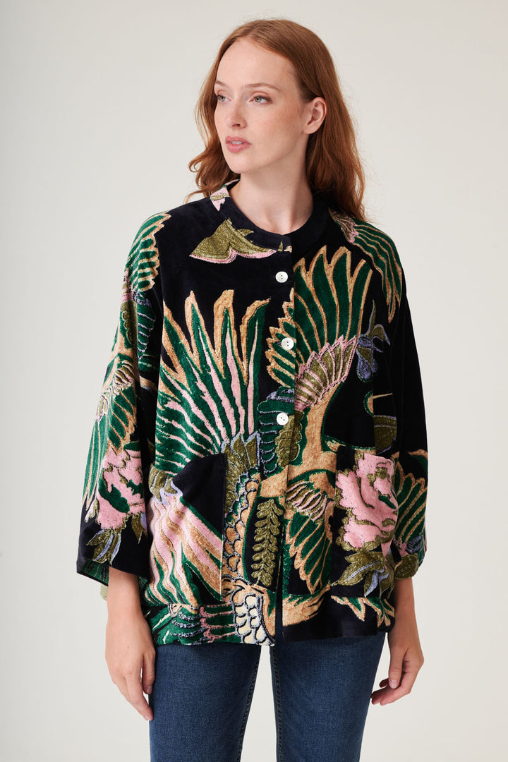 Crane Emerald Velvet Jacket