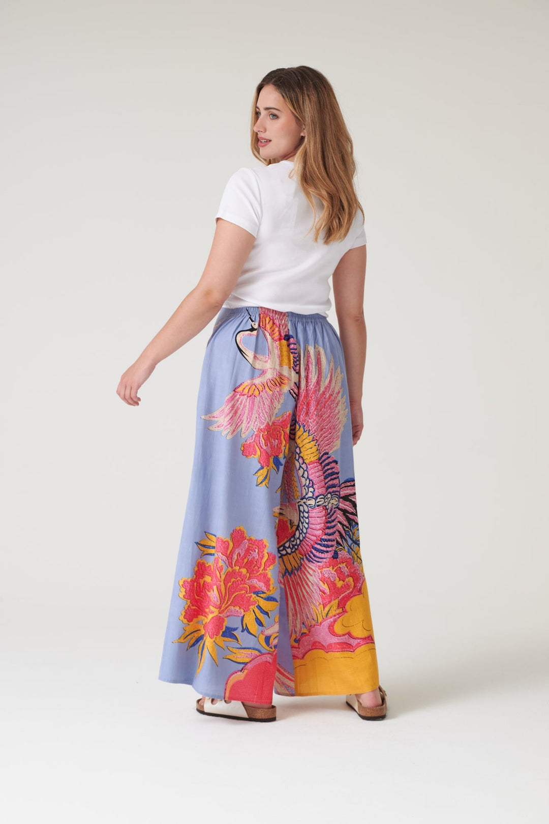 Crane Periwinkle Palazzo Pants - One Hundred Stars