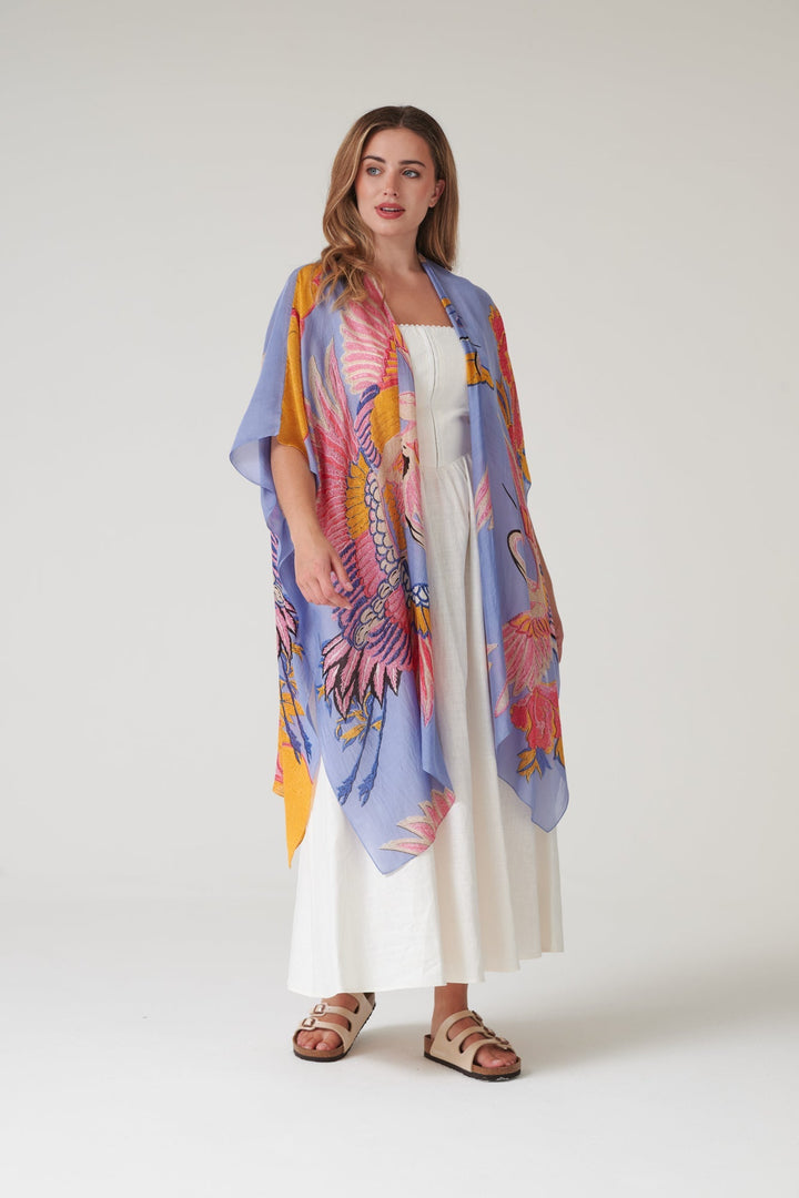 Crane Periwinkle Throwover - One Hundred Stars