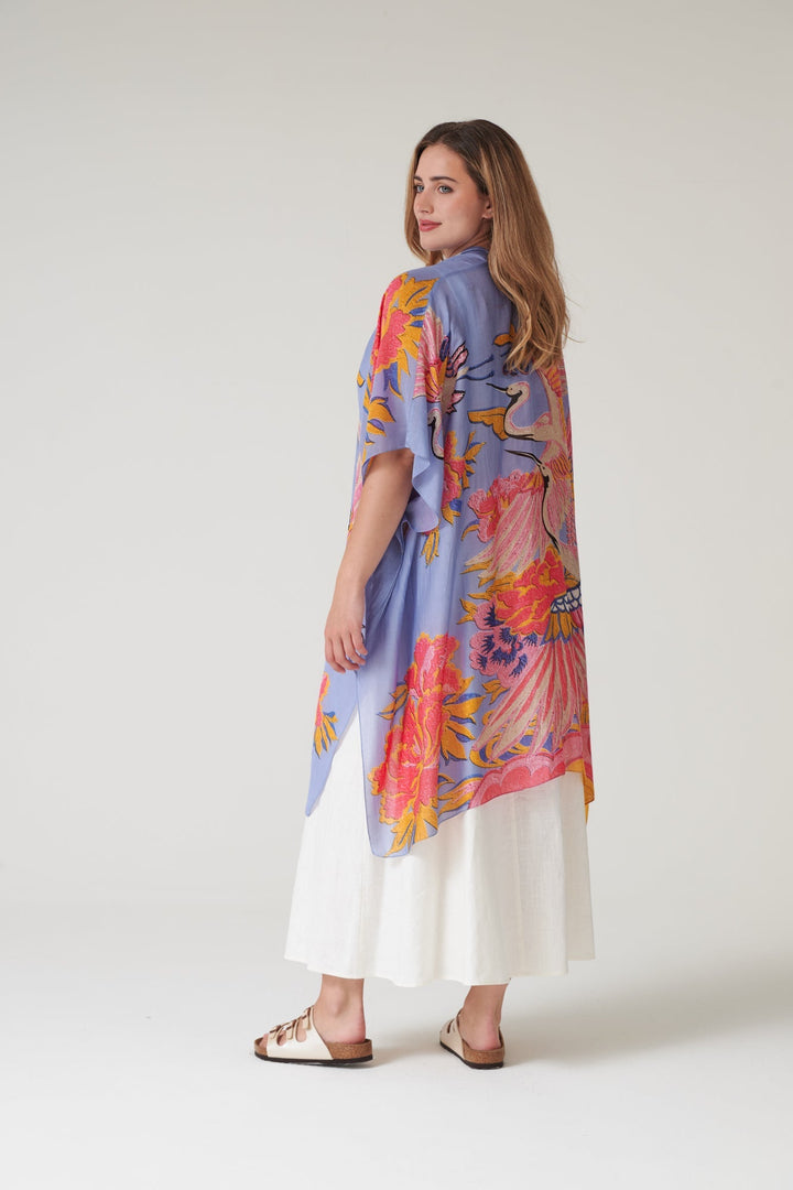 Crane Periwinkle Throwover - One Hundred Stars