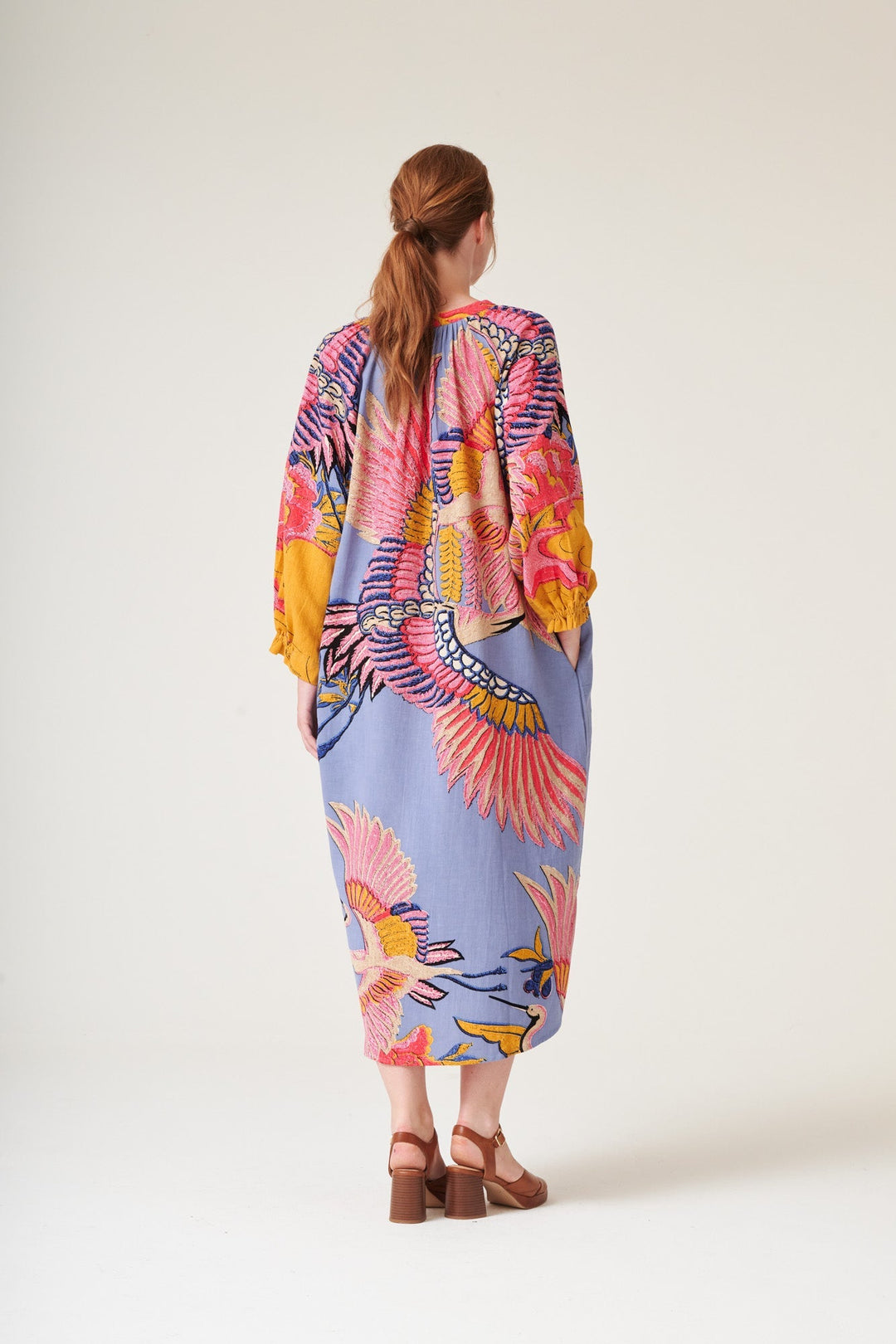 Crane Periwinkle Raglan Dress - One Hundred Stars