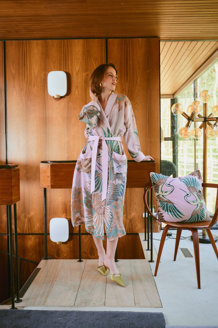 Crane Plaster Pink Gown