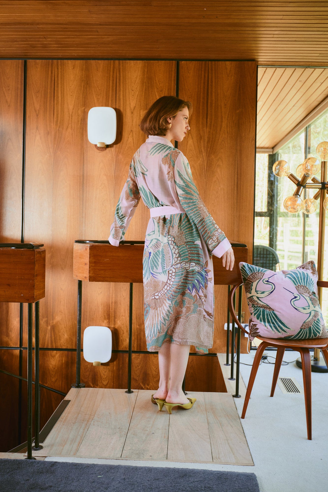 Crane Plaster Pink Gown