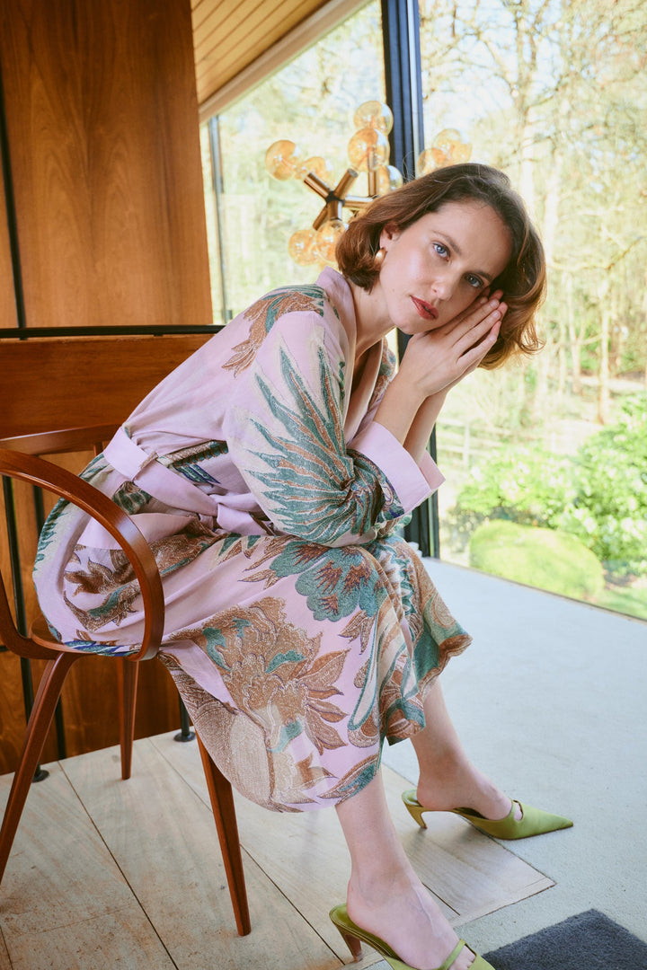 Crane Plaster Pink Gown