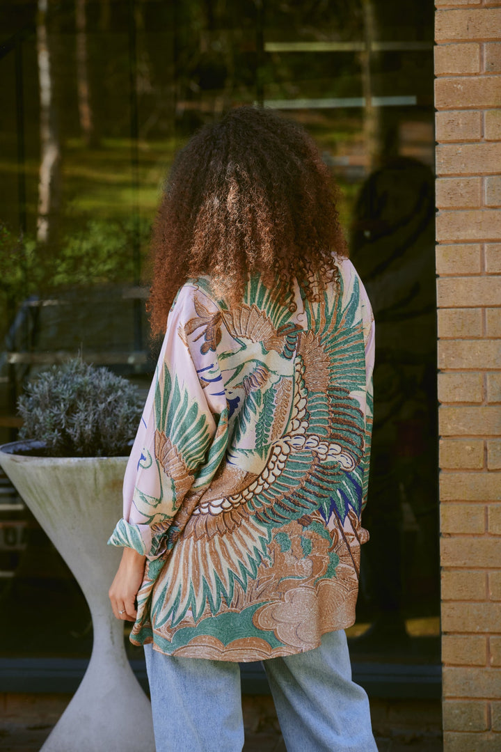 Crane Plaster Pink Oversized Shirt