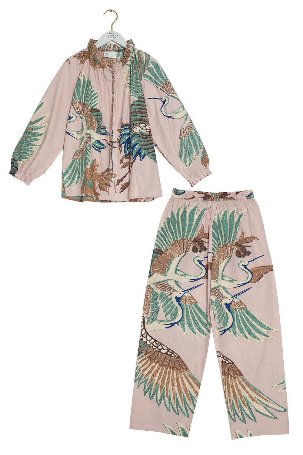 Cornucopia Ivory Poplin Pyjama Set