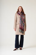 Crane Plum Scarf