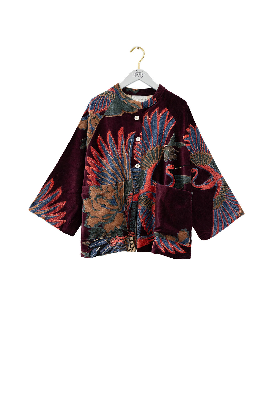 Crane Plum Velvet Jacket