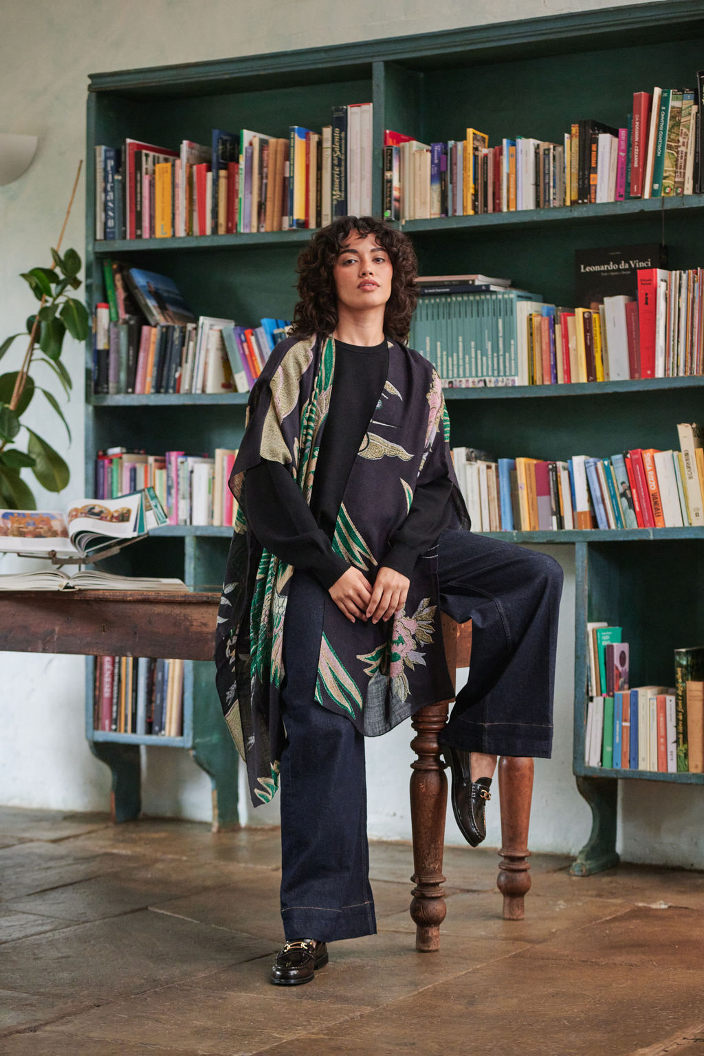 Crane Emerald Wool Throwover