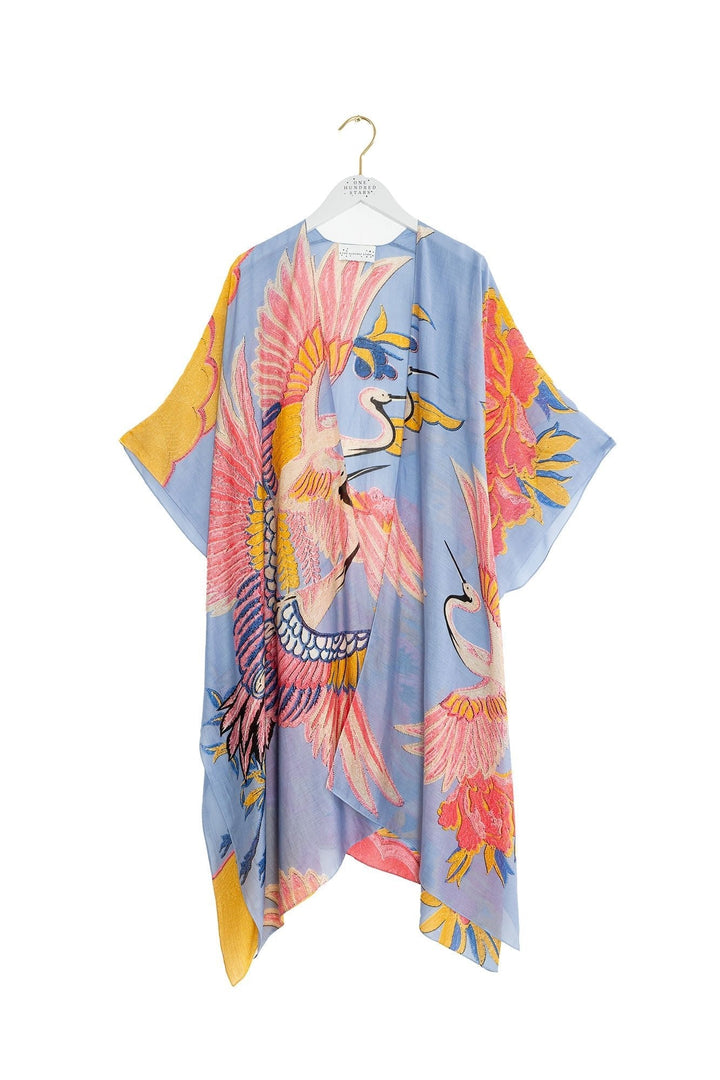 Crane Periwinkle Throwover - One Hundred Stars