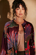 Crane Plum Velvet Jacket