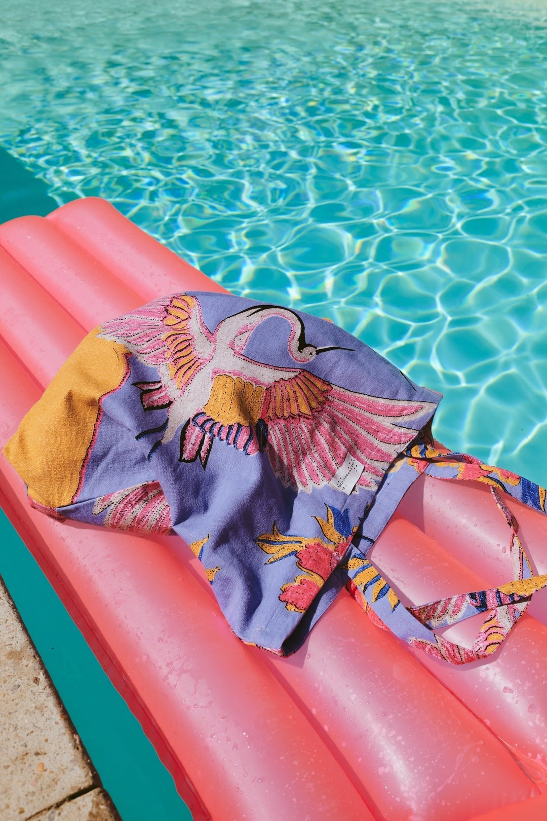 Crane Periwinkle Canvas Bag - One Hundred Stars