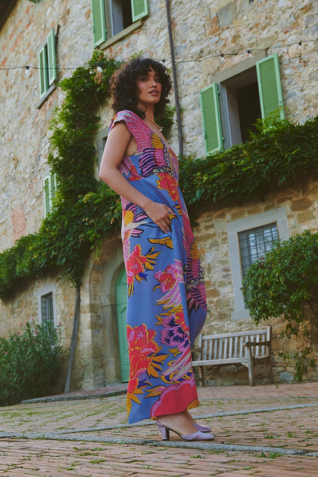 Crane Periwinkle Jumpsuit - One Hundred Stars