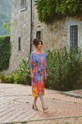 Crane Periwinkle Obi Dress