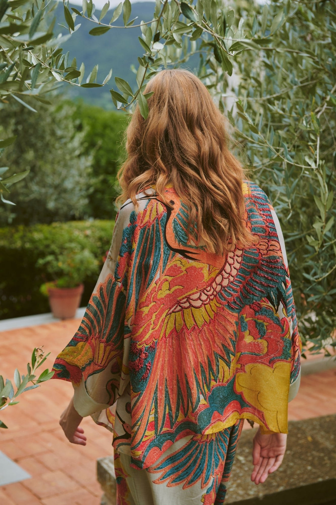 Crane Stone Kimono - One Hundred Stars