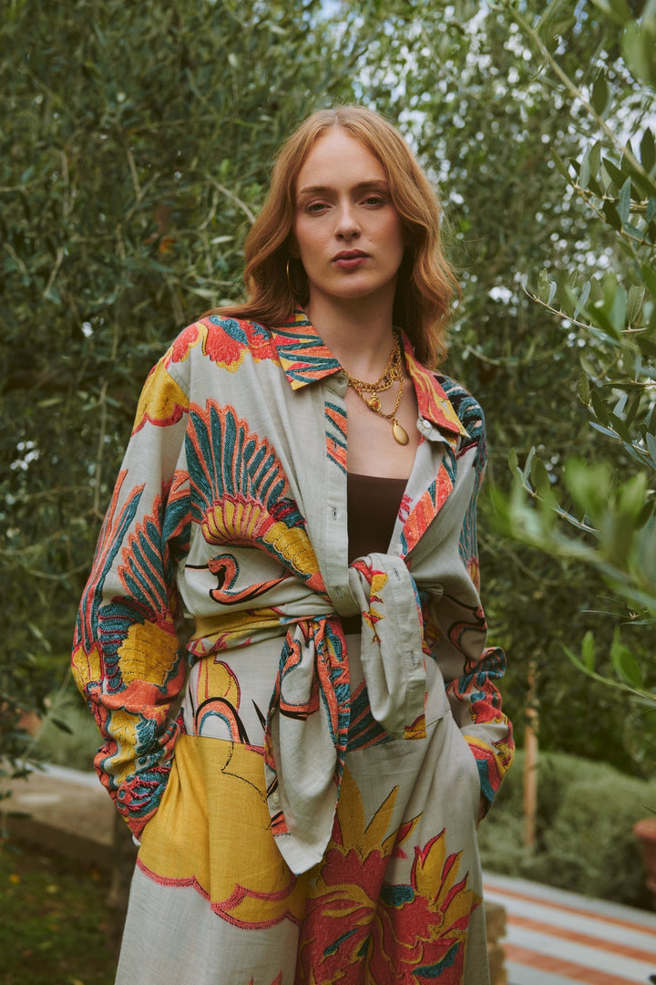 Crane Stone Oversized Shirt - One Hundred Stars