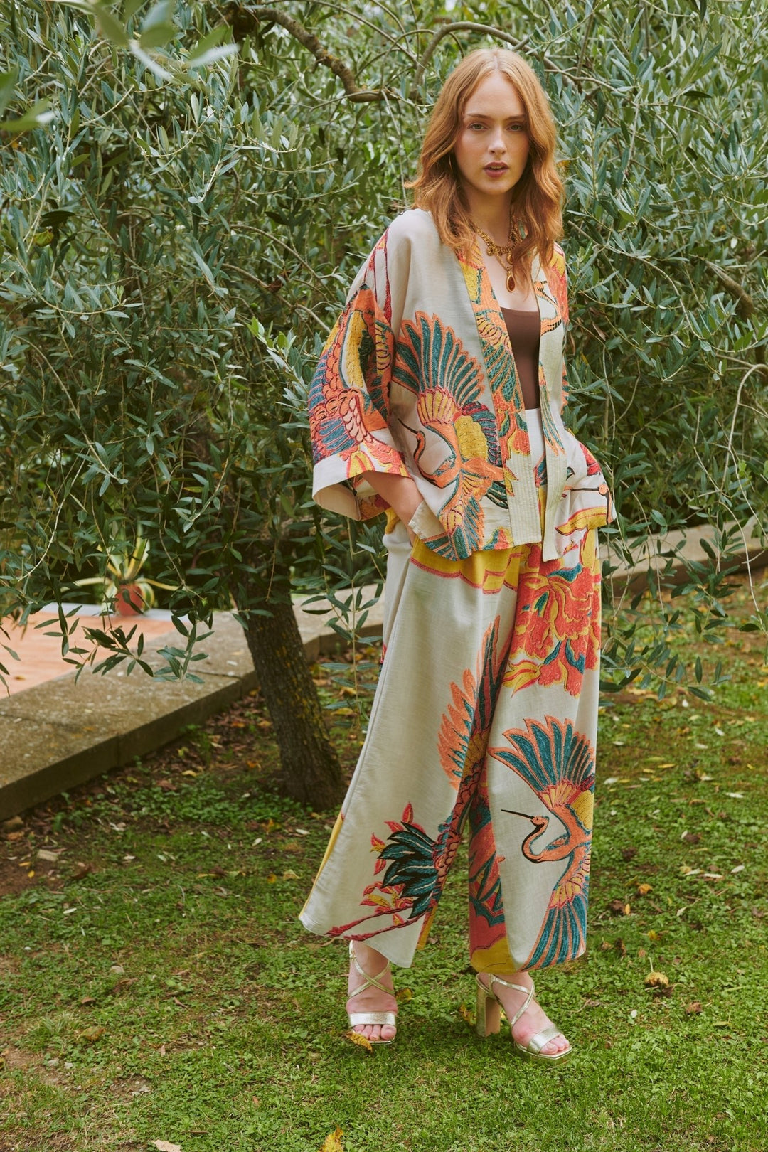 Crane Stone Palazzo Pants - One Hundred Stars