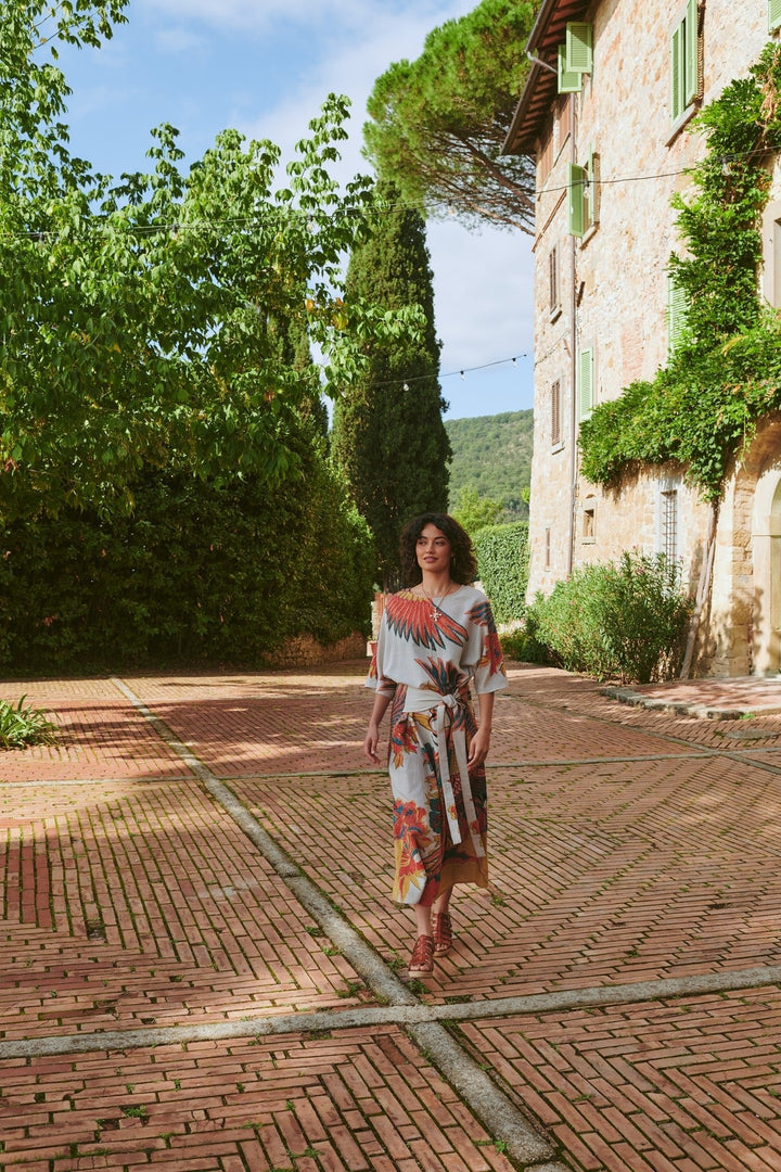 Crane Stone Obi Dress - One Hundred Stars