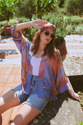 Crane Periwinkle Kimono