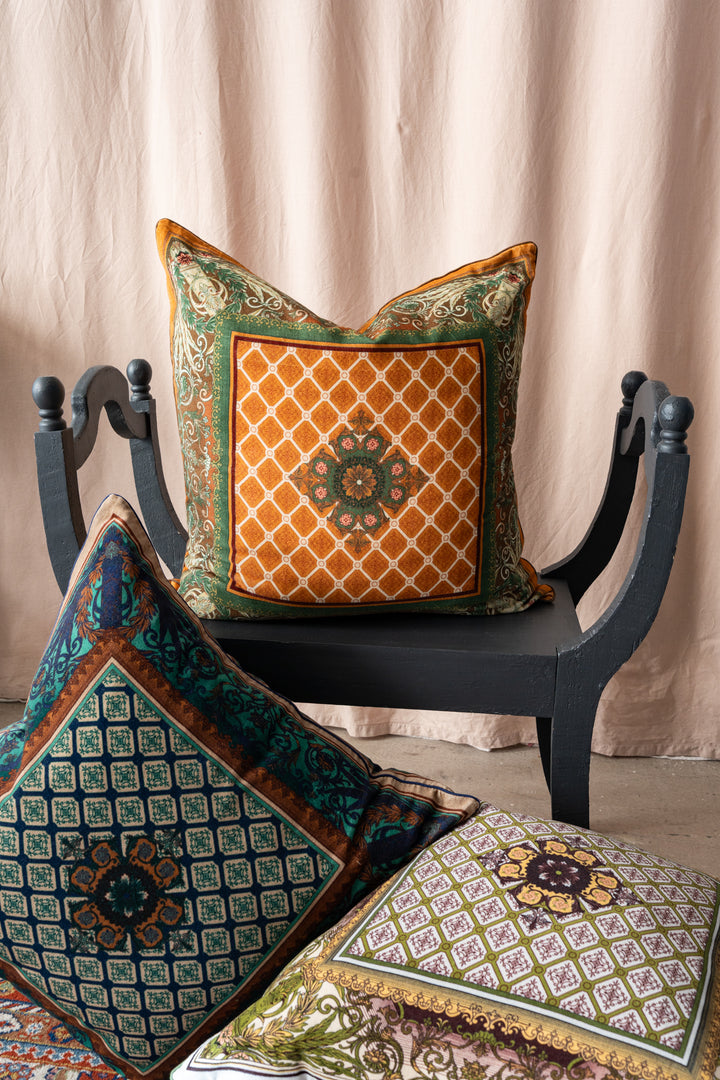 Amulet Gold Velvet Cushion