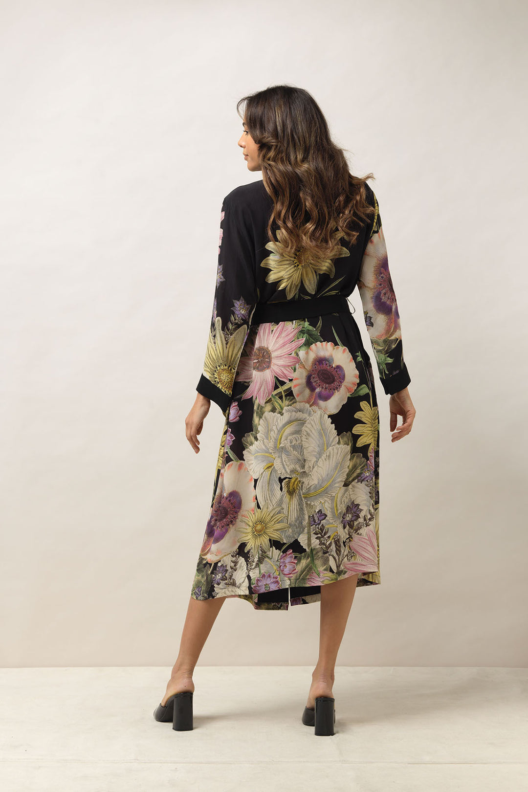 Daisy Black Crepe Gown