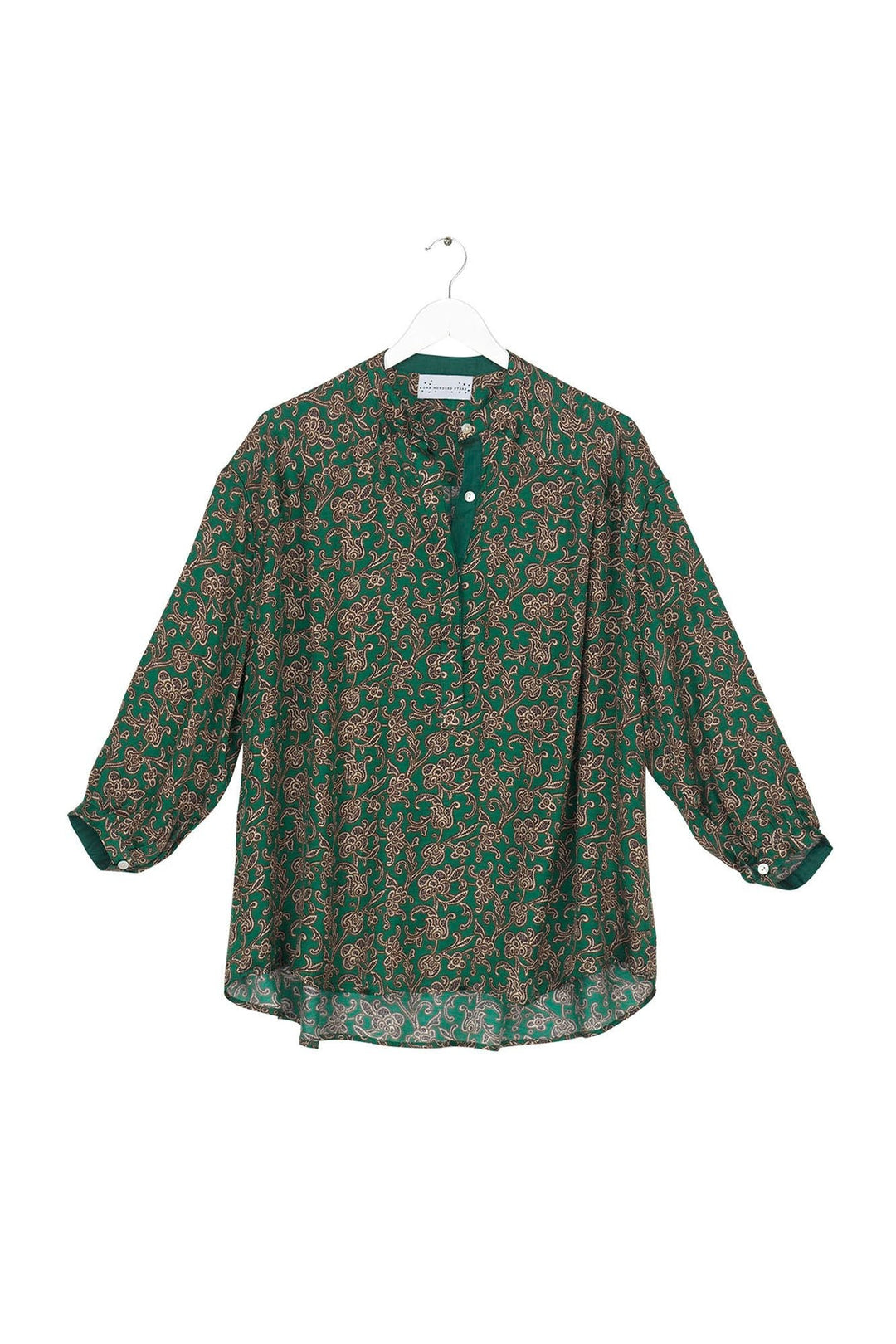 Floral Paisley Green Darcy Shirt - One Hundred Stars