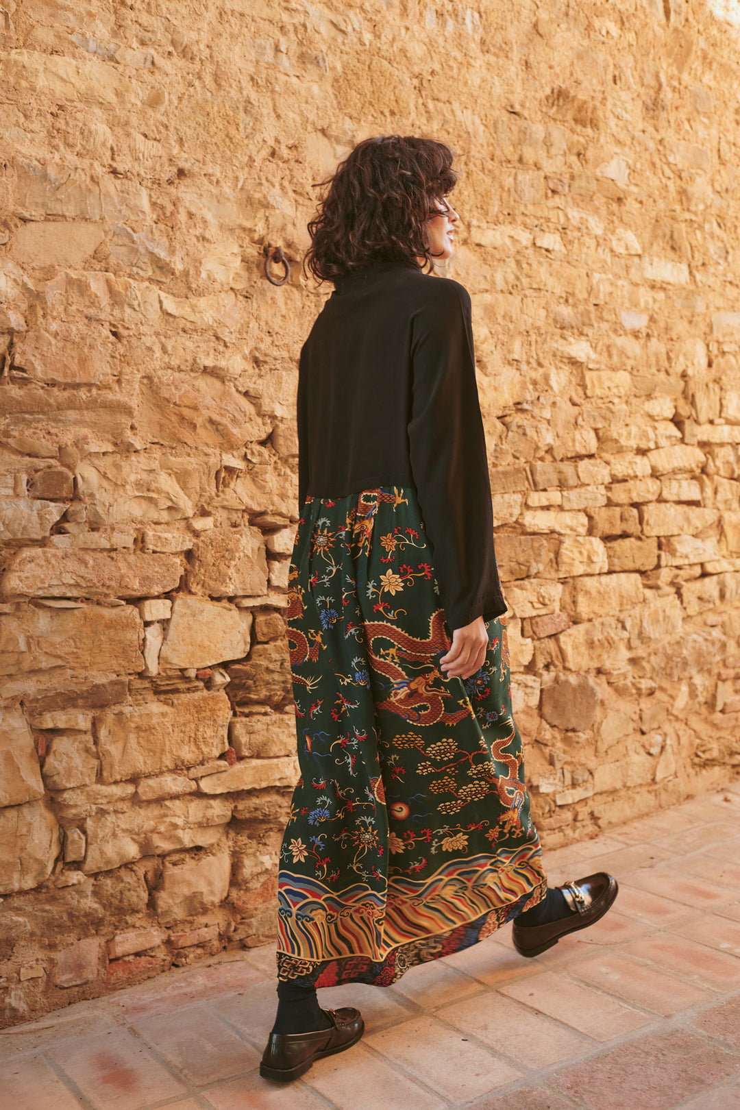 Dragon Green Slouch Dress
