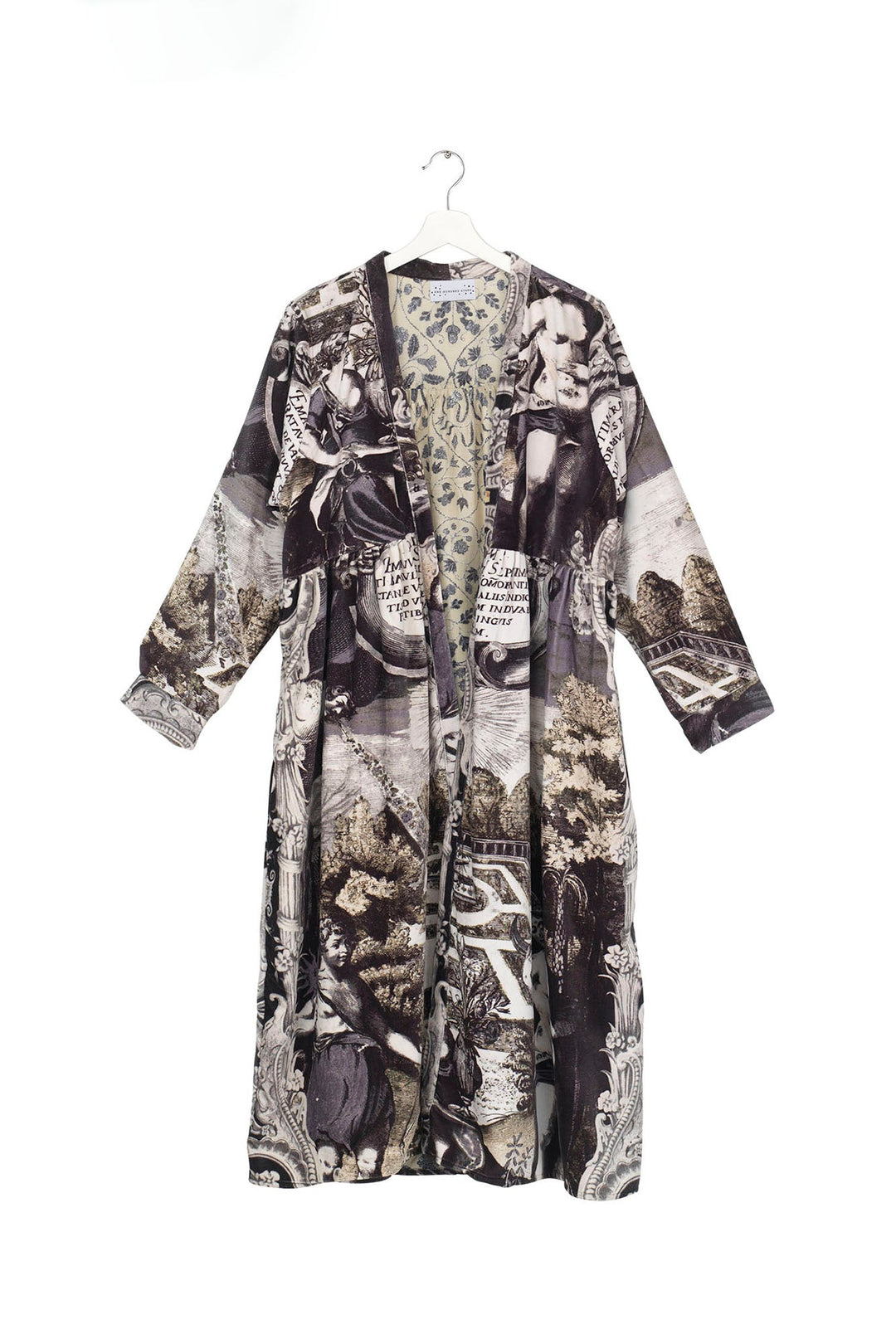 Sunburst Grey Velvet Duster