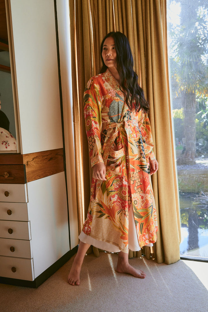 Fans Scarlet Gown