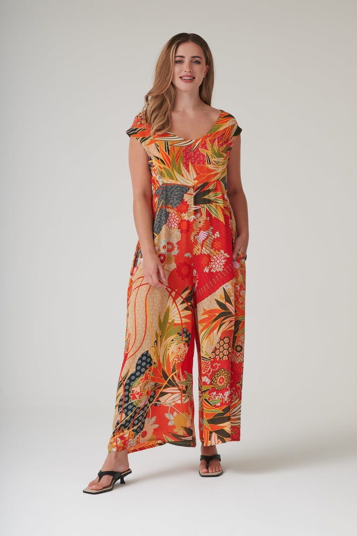 Fans Scarlet Jumpsuit - One Hundred Stars