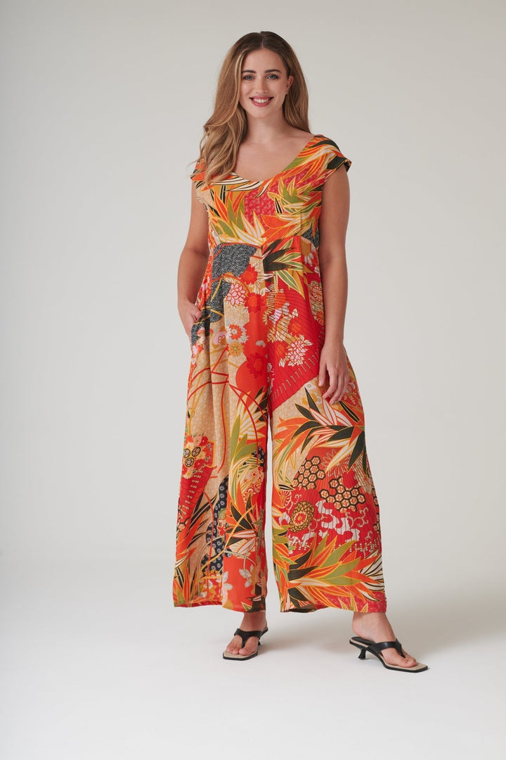 Fans Scarlet Jumpsuit - One Hundred Stars