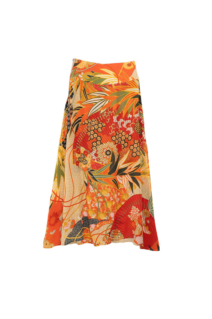 Fans Scarlet A-line Maxi Skirt