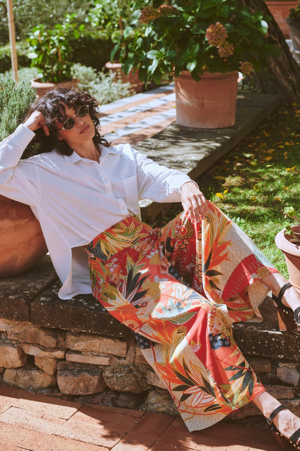 Fans Scarlet Palazzo Pants - One Hundred Stars