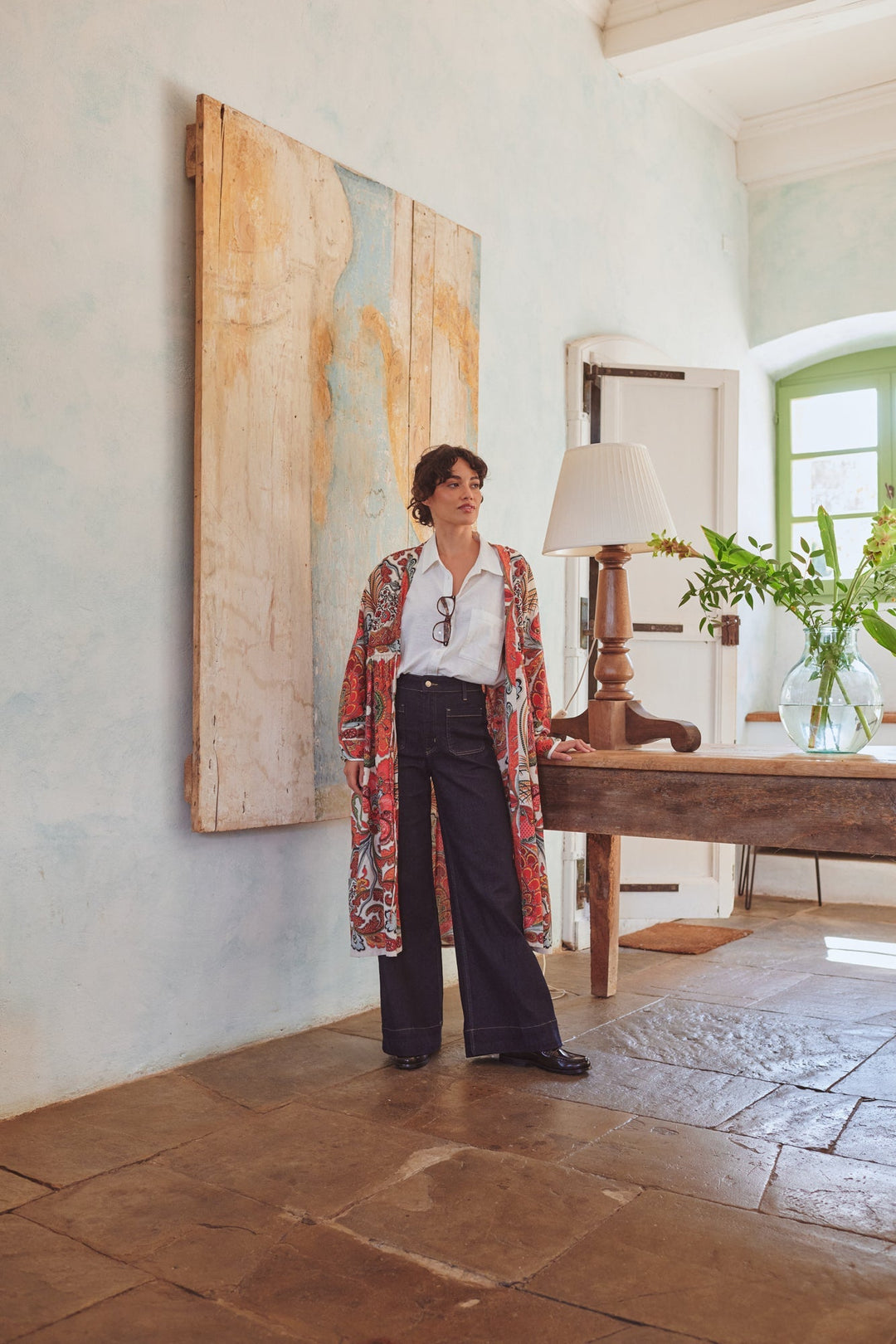 Fiesta Orange Duster Jacket